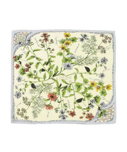 SANYO ESSENTIALS / サンヨーエッセンシャルズ マフラー・ショール・スヌード・ストール | 【manipuri】シルクスカーフ65ハーバルガーデン | 詳細3