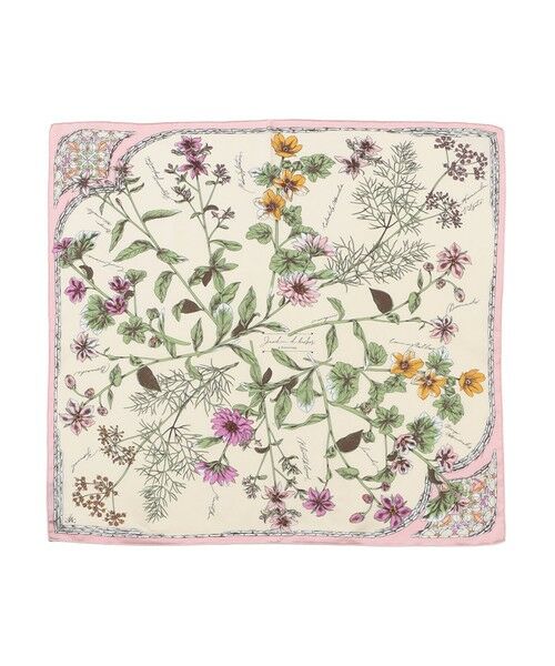 SANYO ESSENTIALS / サンヨーエッセンシャルズ マフラー・ショール・スヌード・ストール | 【manipuri】シルクスカーフ65ハーバルガーデン | 詳細1