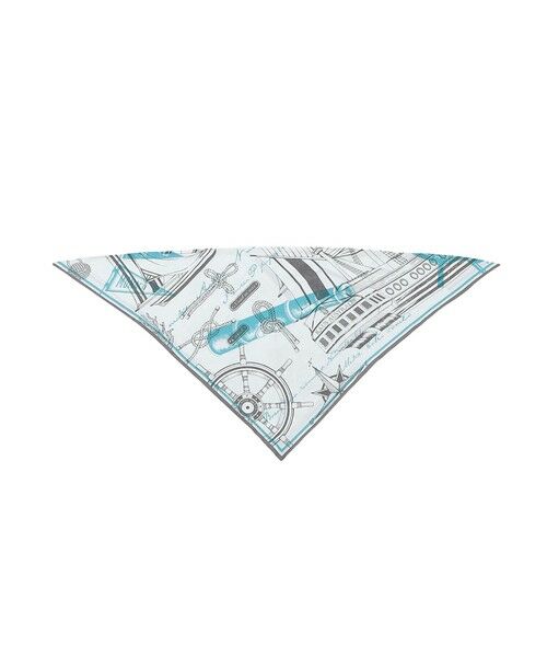 SANYO ESSENTIALS / サンヨーエッセンシャルズ マフラー・ショール・スヌード・ストール | 【manipuri】三角スカーフミニ | 詳細3