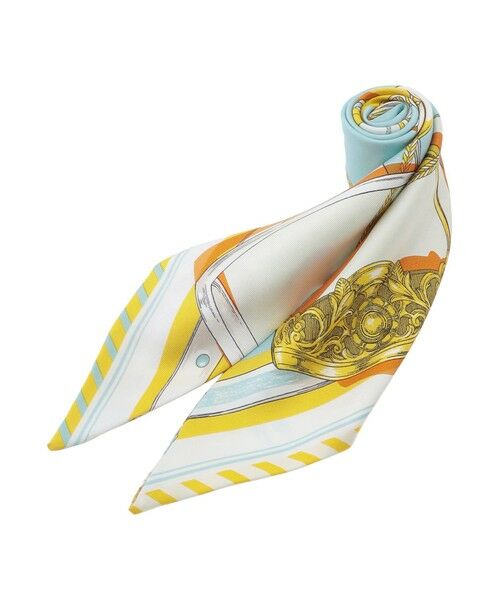 SANYO ESSENTIALS / サンヨーエッセンシャルズ マフラー・ショール・スヌード・ストール | 【manipuri】三角スカーフミニ（グリーン1）