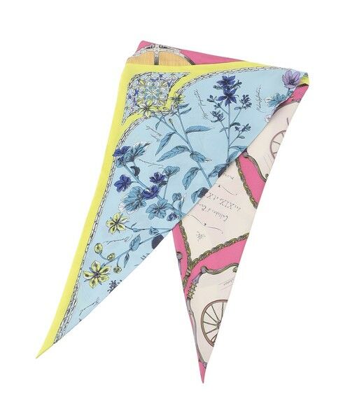 SANYO ESSENTIALS / サンヨーエッセンシャルズ マフラー・ショール・スヌード・ストール | 【manipuri】ダイヤ型スカーフ（ピンク3）