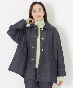 SANYO ESSENTIALS / サンヨーエッセンシャルズ ブルゾン | レーヨンストレッチデニムジャケット