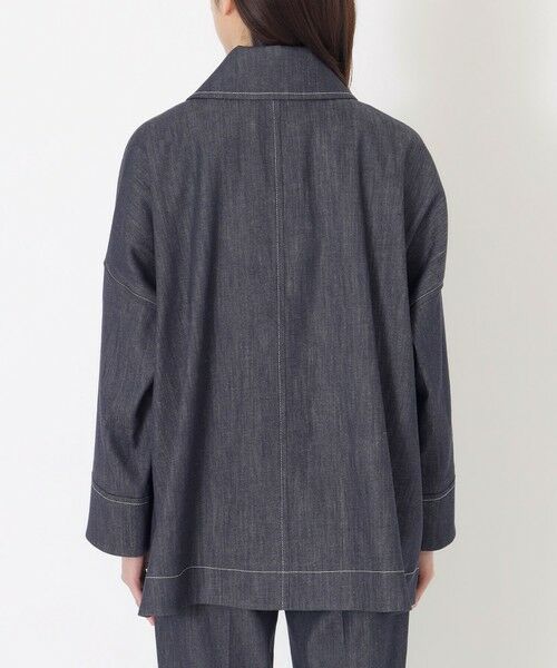 SANYO ESSENTIALS / サンヨーエッセンシャルズ ブルゾン | レーヨンストレッチデニムジャケット | 詳細5