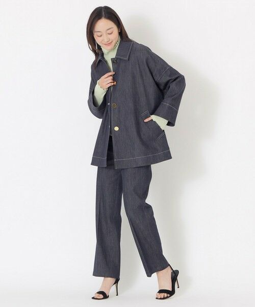 SANYO ESSENTIALS / サンヨーエッセンシャルズ ブルゾン | レーヨンストレッチデニムジャケット | 詳細2