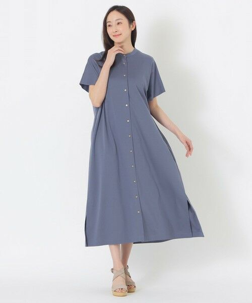 SANYO ESSENTIALS / サンヨーエッセンシャルズ ロング・マキシ丈ワンピース | 【DRESOPHY】シルキースムースワンピース | 詳細1