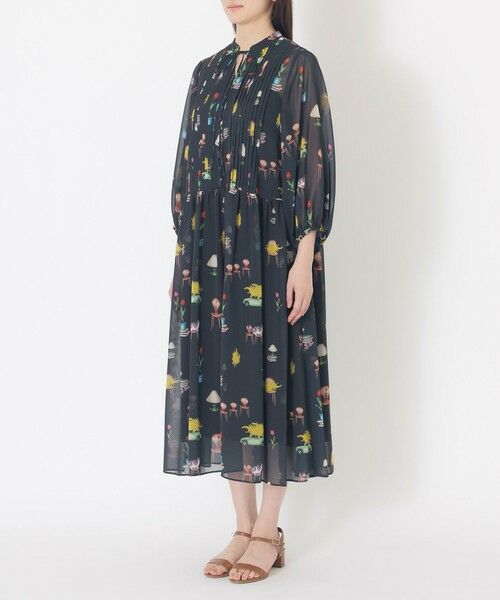 SANYO ESSENTIALS / サンヨーエッセンシャルズ ロング・マキシ丈ワンピース | 【AIKO FUKUDAコラボ】プリントワンピース | 詳細4