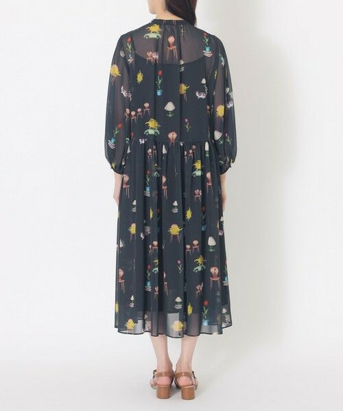 SANYO ESSENTIALS / サンヨーエッセンシャルズ ロング・マキシ丈ワンピース | 【AIKO FUKUDAコラボ】プリントワンピース | 詳細5