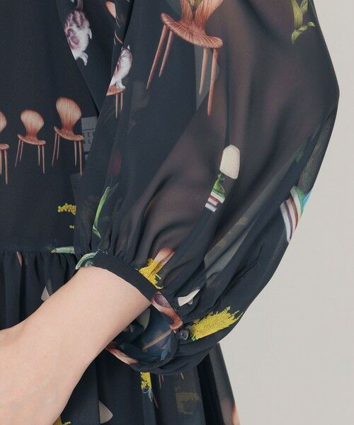 SANYO ESSENTIALS / サンヨーエッセンシャルズ ロング・マキシ丈ワンピース | 【AIKO FUKUDAコラボ】プリントワンピース | 詳細6