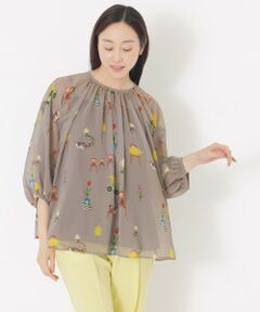 【AIKO FUKUDAコラボ】プリントブラウス