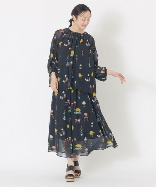 SANYO ESSENTIALS / サンヨーエッセンシャルズ シャツ・ブラウス | 【AIKO FUKUDAコラボ】プリントブラウス | 詳細3