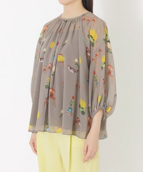 SANYO ESSENTIALS / サンヨーエッセンシャルズ シャツ・ブラウス | 【AIKO FUKUDAコラボ】プリントブラウス | 詳細5