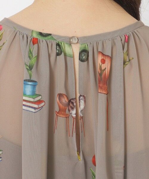 SANYO ESSENTIALS / サンヨーエッセンシャルズ シャツ・ブラウス | 【AIKO FUKUDAコラボ】プリントブラウス | 詳細7