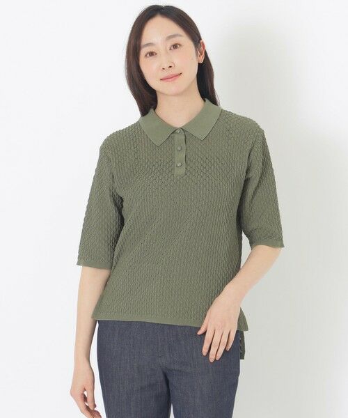 SANYO ESSENTIALS / サンヨーエッセンシャルズ ニット・セーター | （カーキ4）