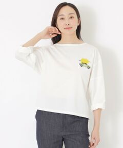 SANYO ESSENTIALS / サンヨーエッセンシャルズ カットソー | 【AIKO FUKUDAコラボ】刺繍Tシャツ
