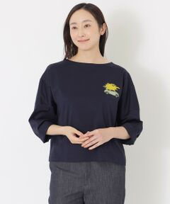 SANYO ESSENTIALS / サンヨーエッセンシャルズ カットソー | 【AIKO FUKUDAコラボ】刺繍Tシャツ