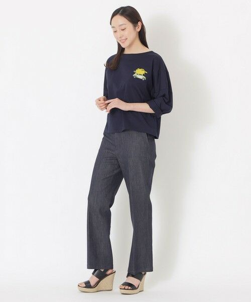 SANYO ESSENTIALS / サンヨーエッセンシャルズ カットソー | 【AIKO FUKUDAコラボ】刺繍Tシャツ | 詳細2