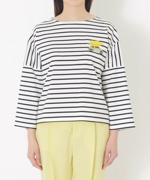 SANYO ESSENTIALS / サンヨーエッセンシャルズ カットソー | 【AIKO FUKUDAコラボ】ボーダーTシャツ | 詳細3