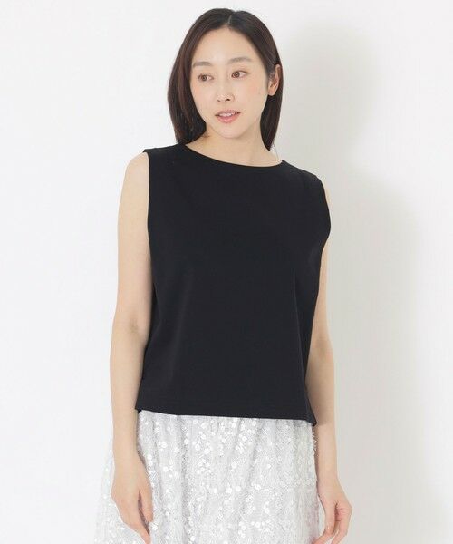 SANYO ESSENTIALS / サンヨーエッセンシャルズ カットソー | ノースリーブカットソー（ブラック1）