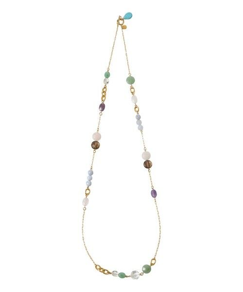 SANYO ESSENTIALS / サンヨーエッセンシャルズ ネックレス・ペンダント・チョーカー | マルチストーンロングネックレス（ゴールド3）