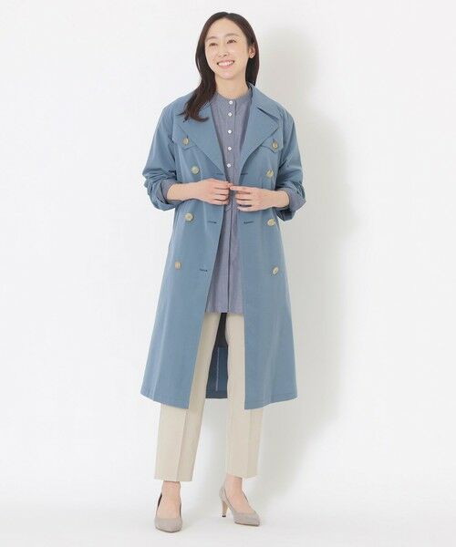 SANYO ESSENTIALS / サンヨーエッセンシャルズ その他アウター | ＜アンブレラコート＞ダブルトレンチササールコート | 詳細1