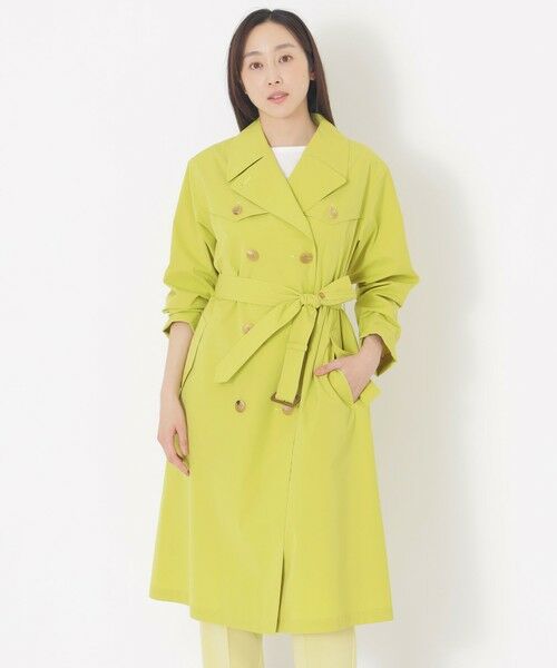 SANYO ESSENTIALS / サンヨーエッセンシャルズ その他アウター | ＜アンブレラコート＞ダブルトレンチササールコート（イエロー1）