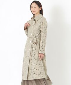 SANYO ESSENTIALS / サンヨーエッセンシャルズ その他アウター | 【80周年企画】フラワーエンブロイダリートレンチコート