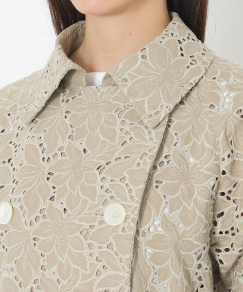 SANYO ESSENTIALS / サンヨーエッセンシャルズ その他アウター | 【80周年企画】フラワーエンブロイダリートレンチコート | 詳細6