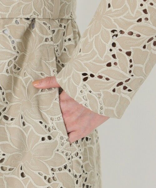 SANYO ESSENTIALS / サンヨーエッセンシャルズ その他アウター | 【80周年企画】フラワーエンブロイダリートレンチコート | 詳細7