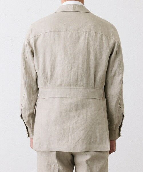 SANYO ESSENTIALS / サンヨーエッセンシャルズ ブルゾン | リネンサファリジャケット | 詳細5