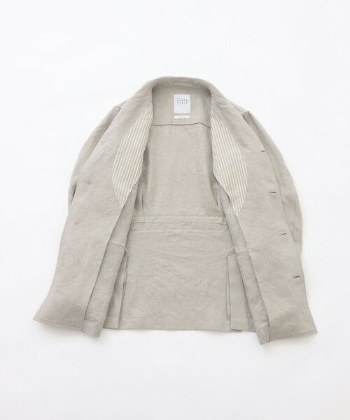 SANYO ESSENTIALS / サンヨーエッセンシャルズ ブルゾン | リネンサファリジャケット | 詳細11