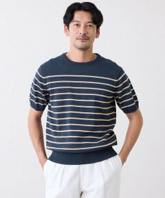 SANYO ESSENTIALS / サンヨーエッセンシャルズ ニット・セーター | ハイツイストボーダーニット