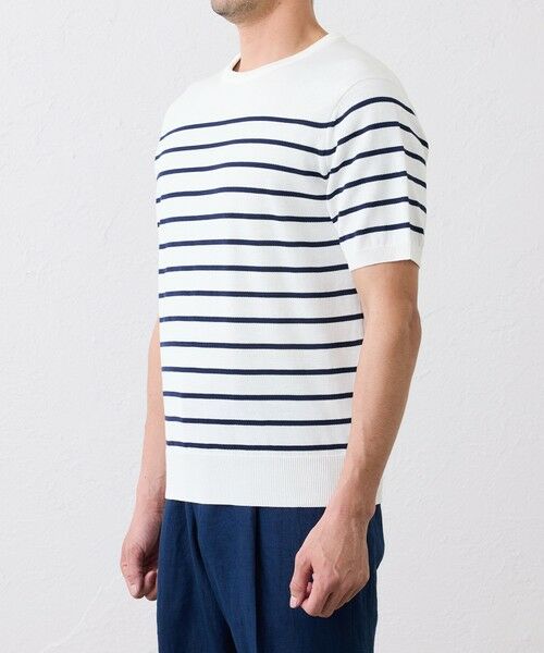 SANYO ESSENTIALS / サンヨーエッセンシャルズ ニット・セーター | ハイツイストボーダーニット | 詳細4