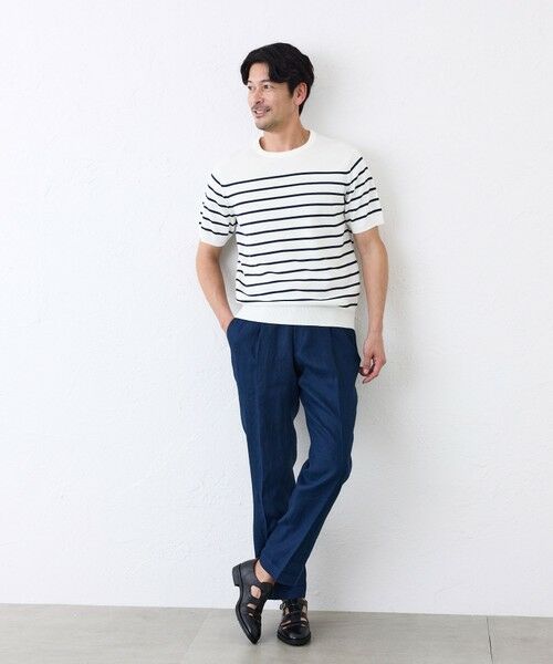 SANYO ESSENTIALS / サンヨーエッセンシャルズ ニット・セーター | ハイツイストボーダーニット | 詳細1