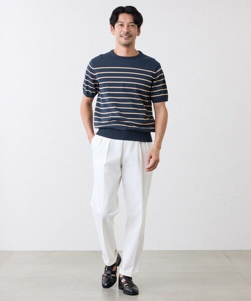 SANYO ESSENTIALS / サンヨーエッセンシャルズ ニット・セーター | ハイツイストボーダーニット | 詳細2