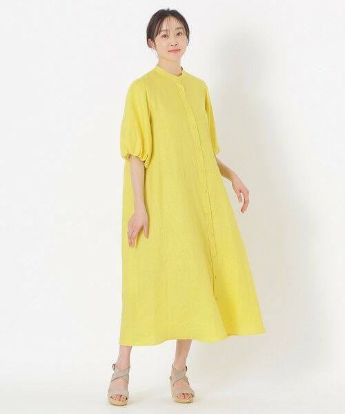 SANYO ESSENTIALS / サンヨーエッセンシャルズ ロング・マキシ丈ワンピース | リネンワンピース | 詳細3
