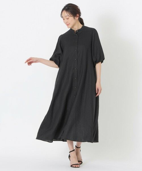 SANYO ESSENTIALS / サンヨーエッセンシャルズ ロング・マキシ丈ワンピース | リネンワンピース | 詳細1