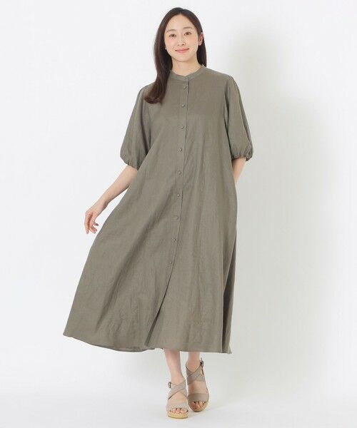 SANYO ESSENTIALS / サンヨーエッセンシャルズ ロング・マキシ丈ワンピース | リネンワンピース | 詳細2