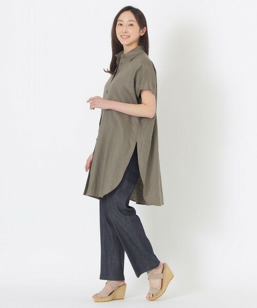 SANYO ESSENTIALS / サンヨーエッセンシャルズ シャツ・ブラウス | リネンチュニック | 詳細3