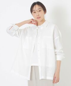 リネン長袖シャツ