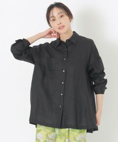 SANYO ESSENTIALS / サンヨーエッセンシャルズ シャツ・ブラウス | リネン長袖シャツ