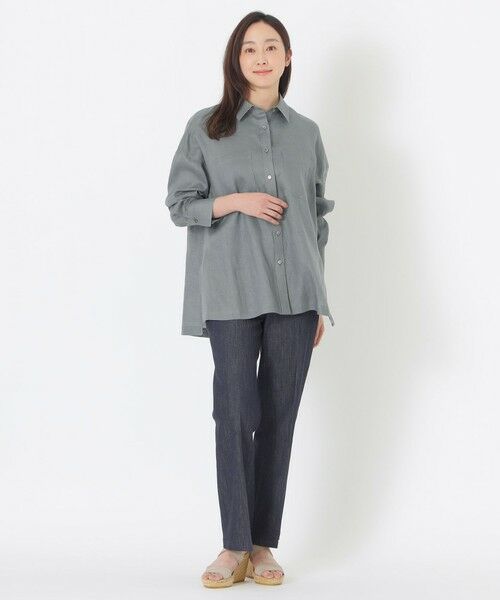 SANYO ESSENTIALS / サンヨーエッセンシャルズ シャツ・ブラウス | リネン長袖シャツ | 詳細3