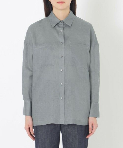 SANYO ESSENTIALS / サンヨーエッセンシャルズ シャツ・ブラウス | リネン長袖シャツ | 詳細4