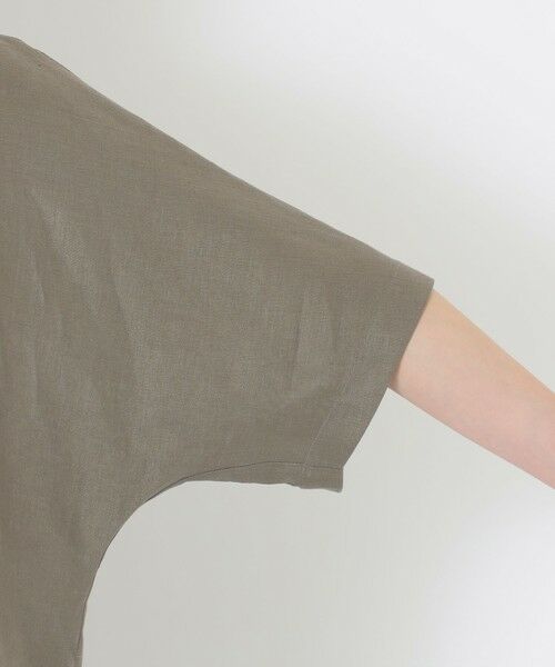 SANYO ESSENTIALS / サンヨーエッセンシャルズ シャツ・ブラウス | カラーリネンハーフスリーブシャツ | 詳細8