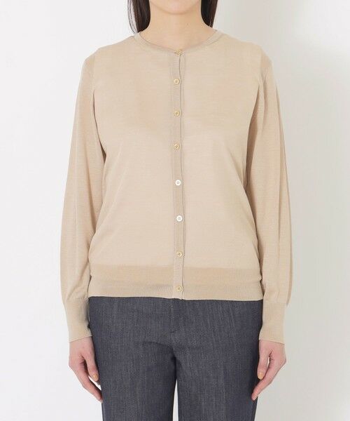 SANYO ESSENTIALS / サンヨーエッセンシャルズ ニット・セーター | シアーシルクカーディガン | 詳細5