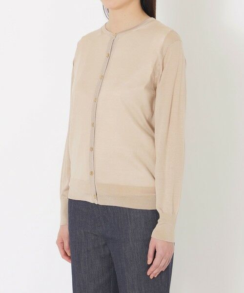 SANYO ESSENTIALS / サンヨーエッセンシャルズ ニット・セーター | シアーシルクカーディガン | 詳細6