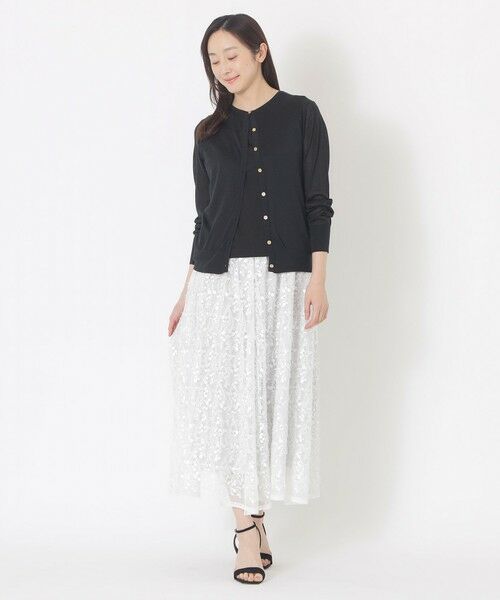 SANYO ESSENTIALS / サンヨーエッセンシャルズ ニット・セーター | シアーシルクカーディガン | 詳細1