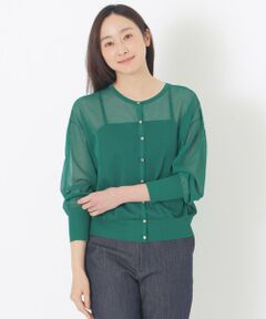 SANYO ESSENTIALS / サンヨーエッセンシャルズ ニット・セーター | シアーカーディガン