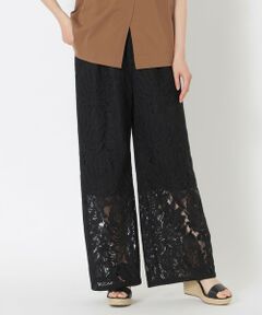 SANYO ESSENTIALS / サンヨーエッセンシャルズ その他パンツ | リーフレースワイドパンツ