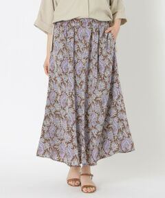 SANYO ESSENTIALS / サンヨーエッセンシャルズ ロング・マキシ丈スカート | リバティプリントフレアシルエットスカート