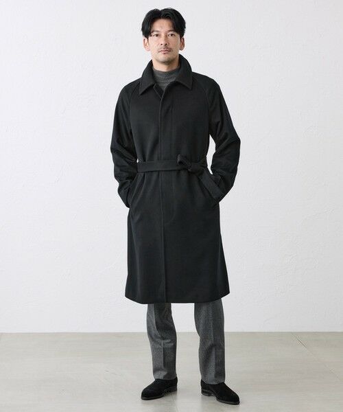 SANYO ESSENTIALS / サンヨーエッセンシャルズ その他アウター | 【WEB先行予約販売】＜Premium Rain Wool＞ベルテッドバルマカーンコート | 詳細11